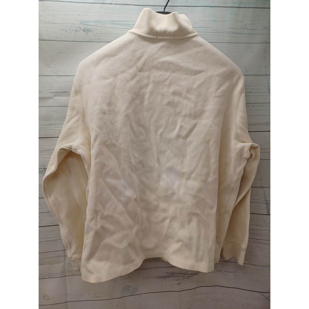 Polo Ralph Lauren Ivory Pullover Zip Henley Mens XL - Picture 7 of 11